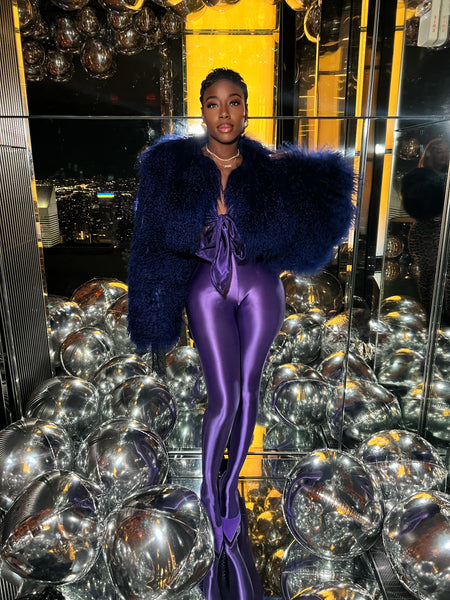 Flashy tights (purple)